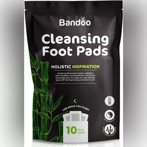 Bandoo Cleansing Foot Pads NEW Pack Of 10 Self Care